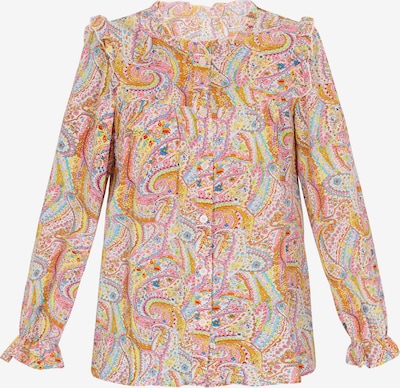 IZIA Blūze 'Fashion Look', krāsa - ūdenszils / dzeltens / oranžs / rožkrāsas, Preces skats
