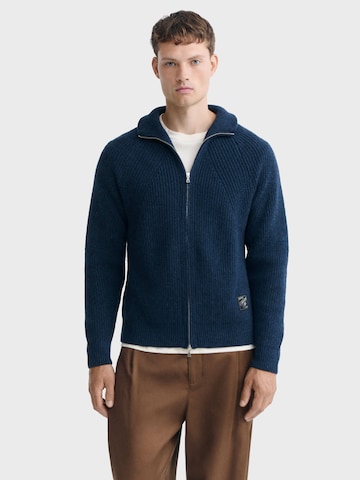 Thinking MU Gebreid vest ' EKAIZ ' in Blauw: voorkant