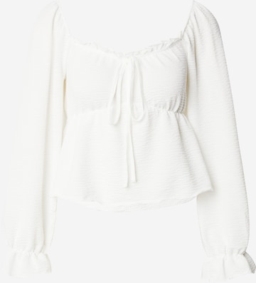 PIECES - Blusa 'PCFAY' en blanco: frente
