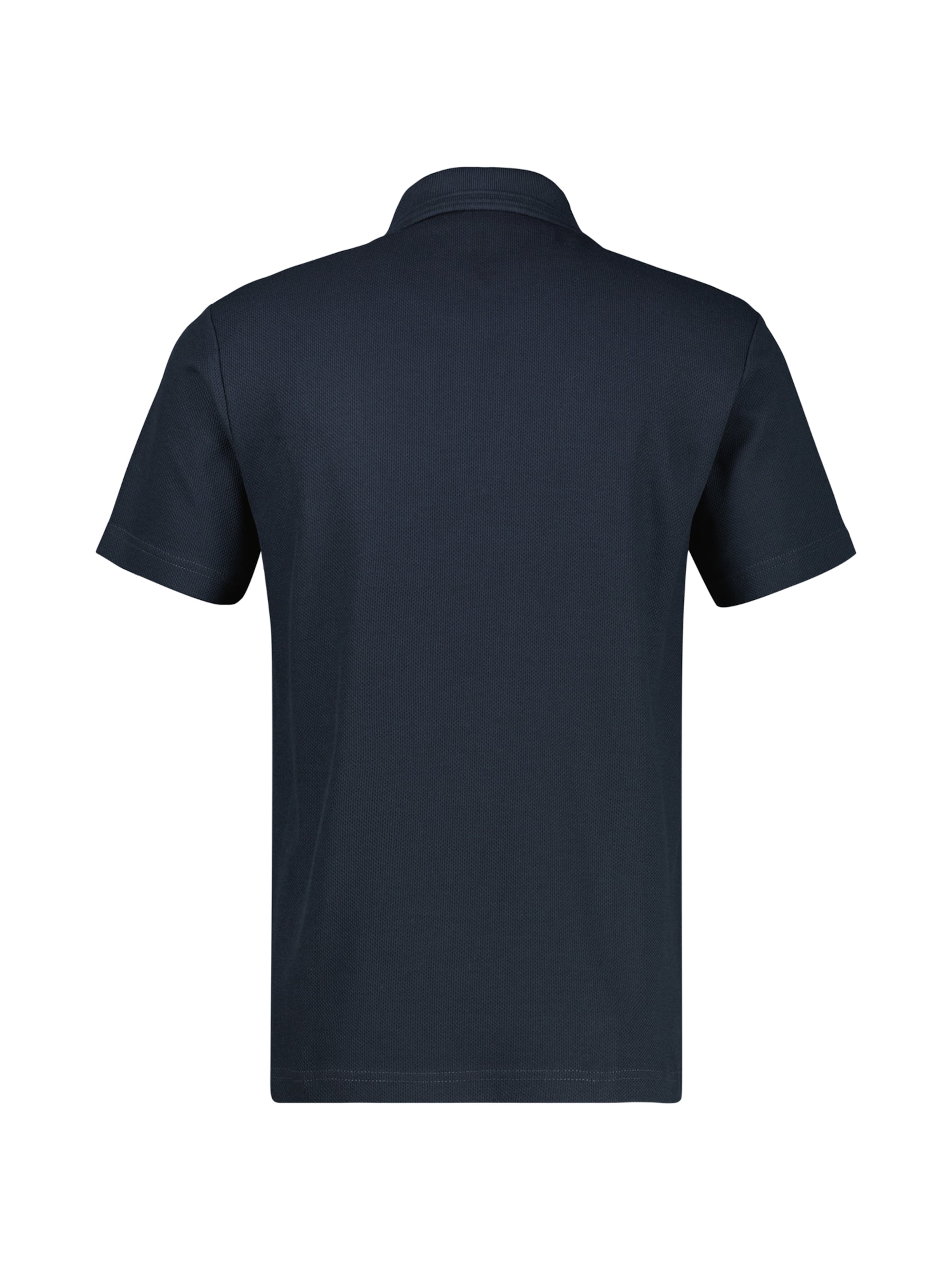 LERROS Poloshirt mit Waffelstruktur aus 100 % Baumwolle in Blau