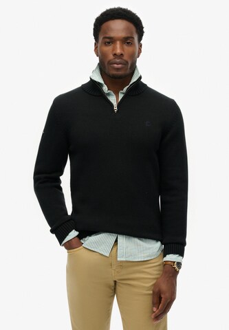 Superdry Trui in Zwart: voorkant