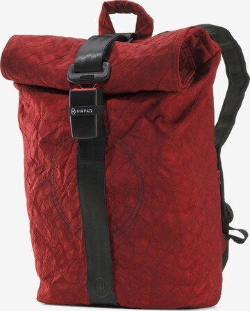 AIRPAQ Rucksack 'Rolltop' in Rot: predná strana