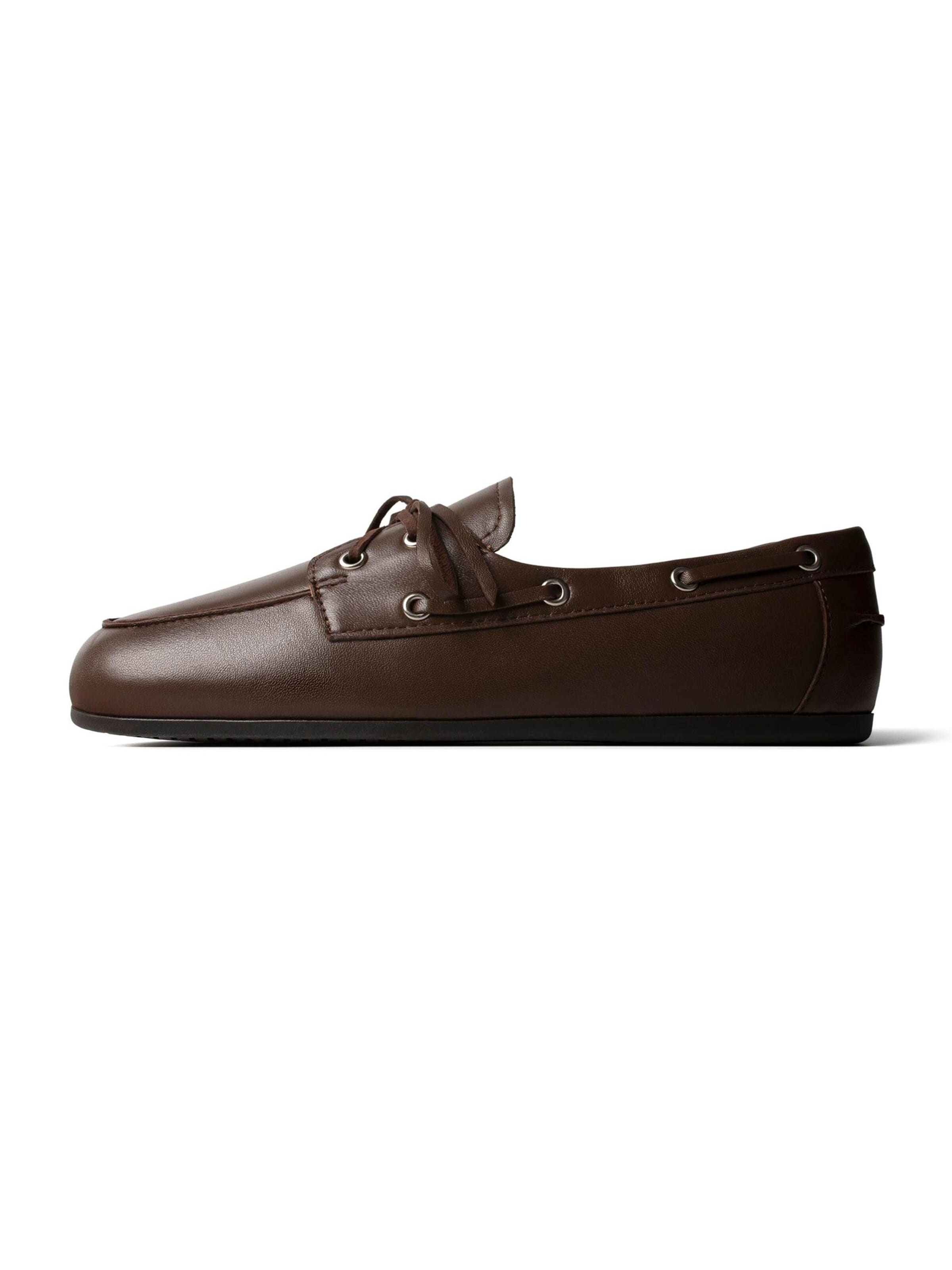 Mocassino 'SLOW LIFE' di L37 HANDMADE SHOES in marrone: frontale
