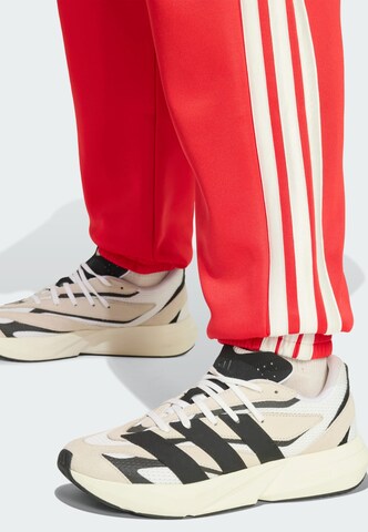 ADIDAS SPORTSWEAR Tapered Trousers in Red