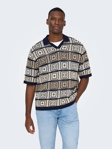 Only & Sons Sweater 'ONSBART' in Beige