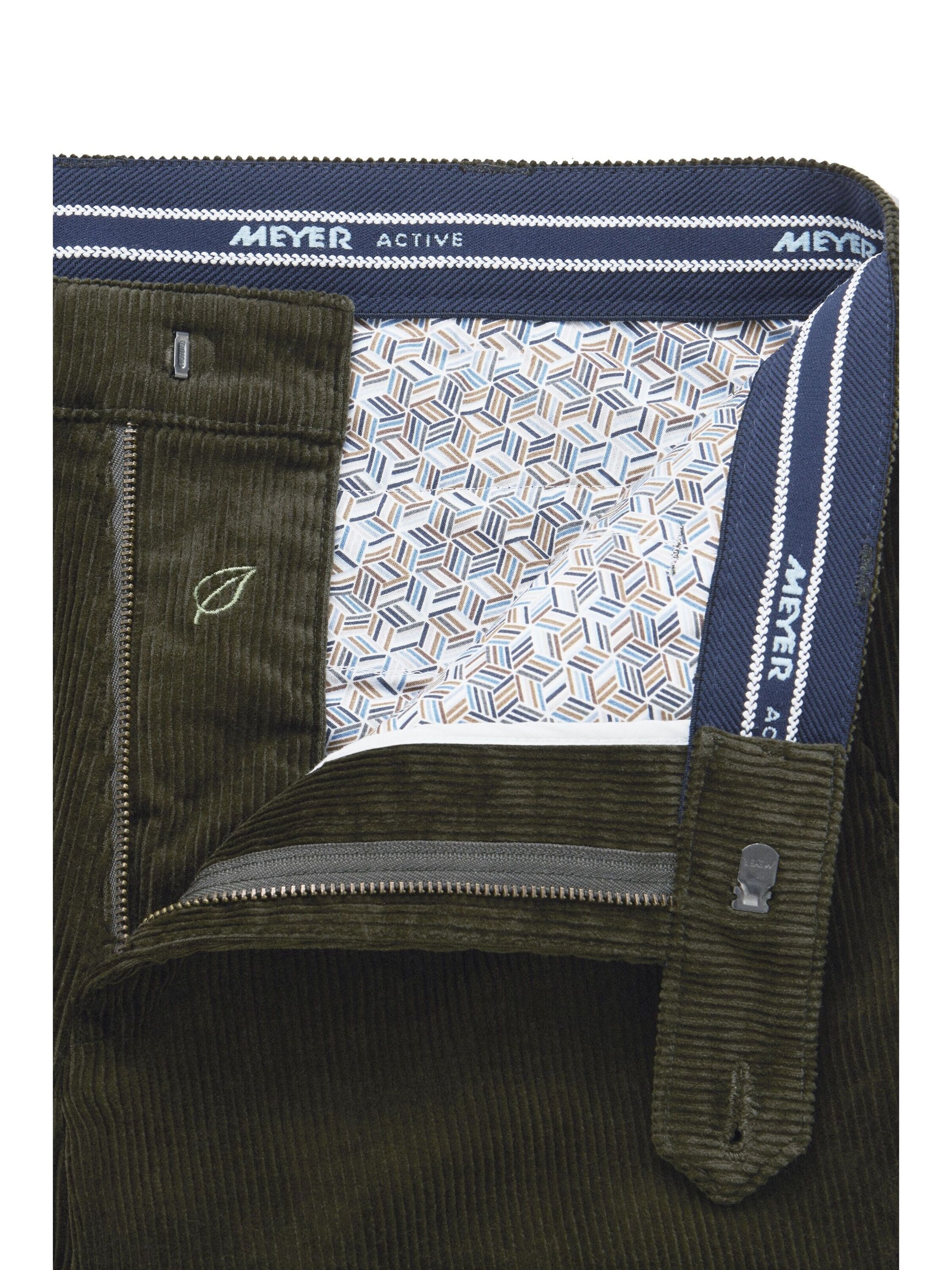 Regular Pantalon chino 'Bonn 2-3708' MEYER en vert