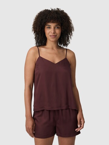 Les Lunes Pajama in Brown: front