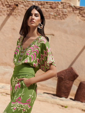 love & roses - Blusa en verde