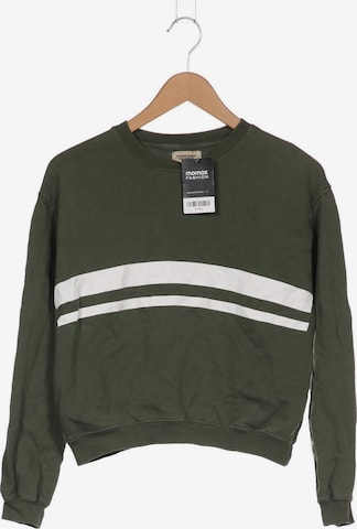 Pull&Bear Sweatshirt & Zip-Up Hoodie in S in Green: front