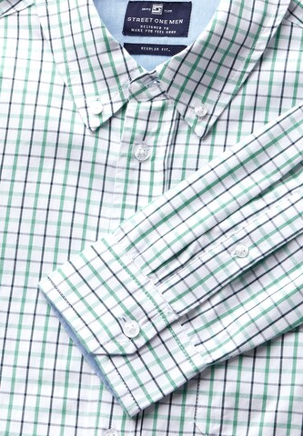 Street One MEN Regular Fit Hemd in Weiß