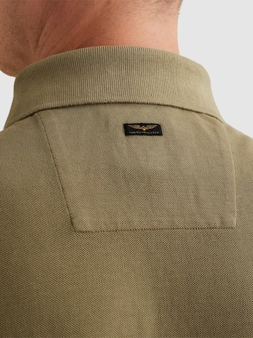 PME Legend - Camiseta 'Polo shirt with garment-dye wash in piqué' en verde