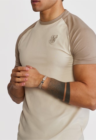 SikSilk - Camiseta en beige