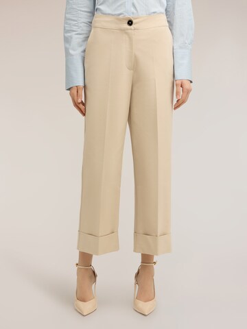 MOTIVI Wide leg Pants in Beige: front