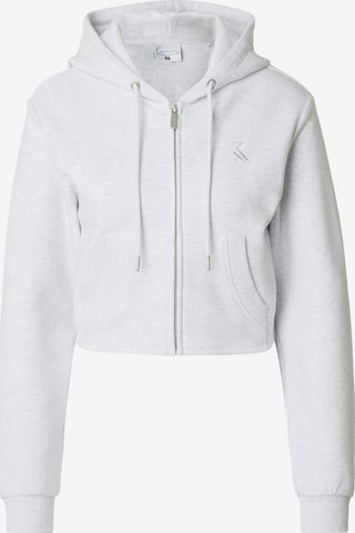 Giacca di felpa di Karl Kani in grigio: frontale