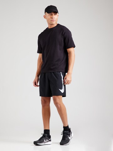 NIKE - Loosefit Pantalón deportivo 'Form Swoosh' en negro