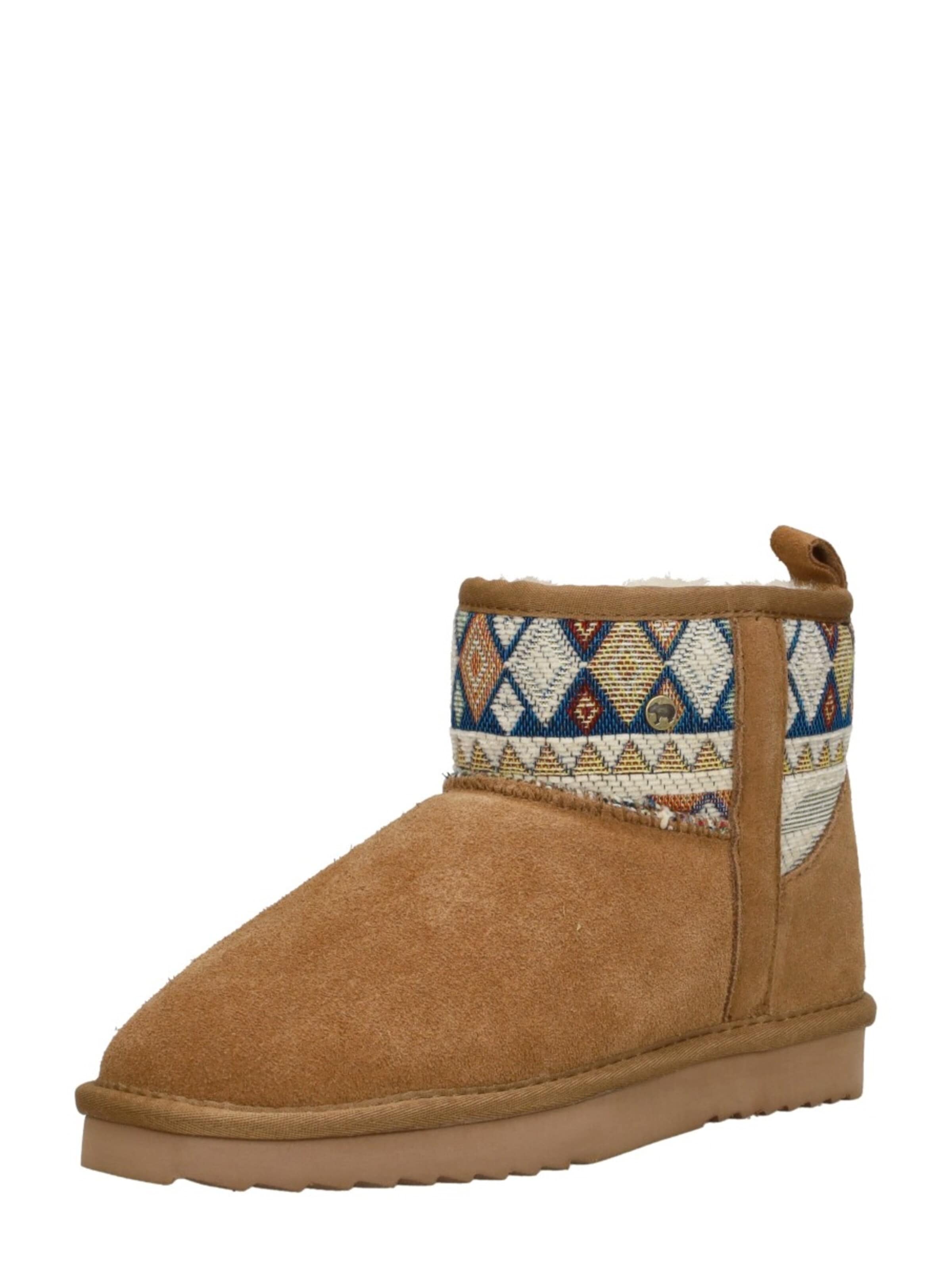 Warmbat Boots 'Wallaby-Print' in Brown