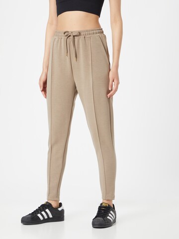 Athlecia Skinny Workout Pants 'Jacey' in Brown: front