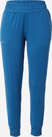 UNDER ARMOUR Tapered Sports trousers 'Meridian' in Blue: front