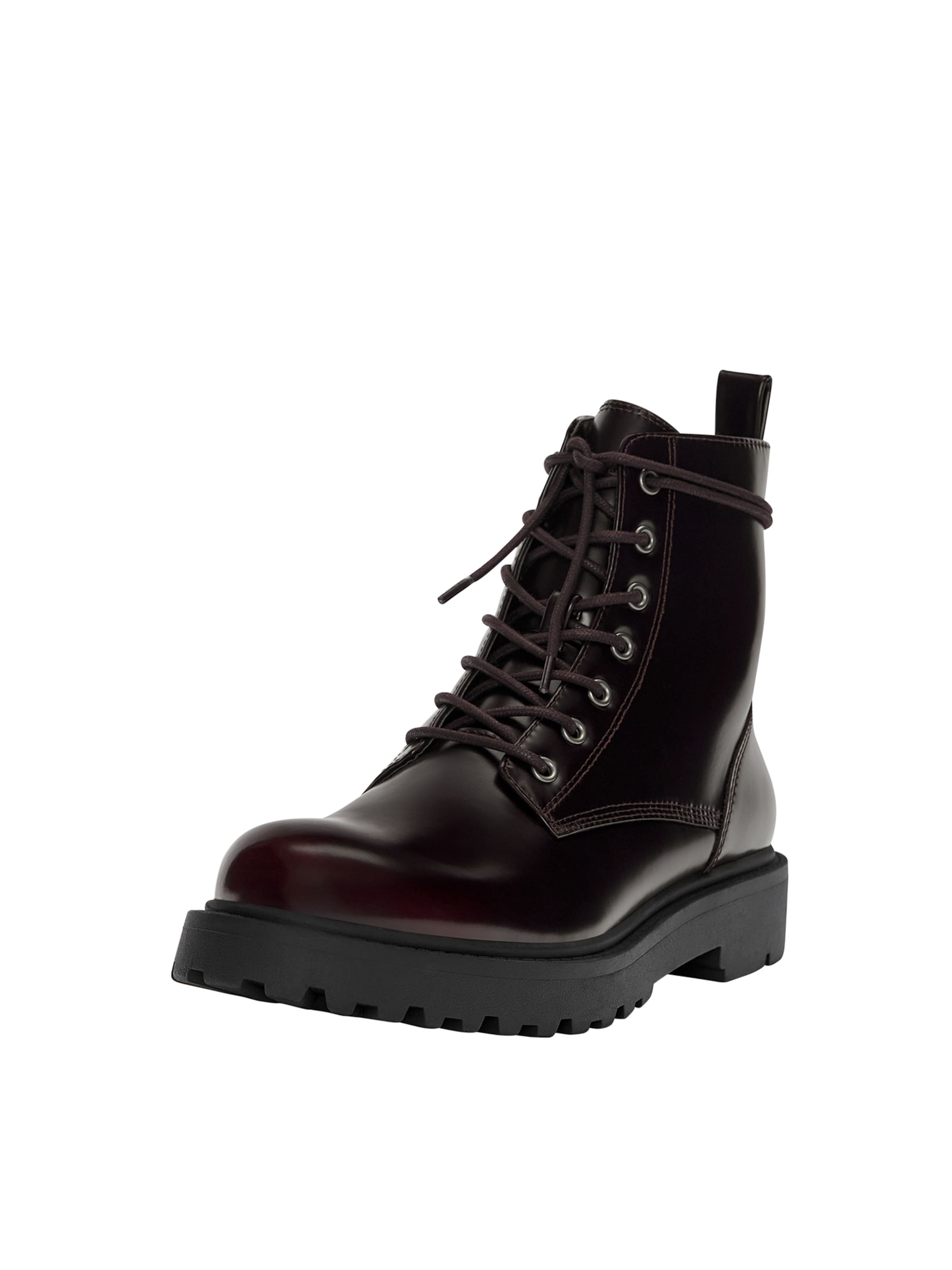 Pull&Bear Buty sznurowane w kolorze burgundm, Podgląd produktu