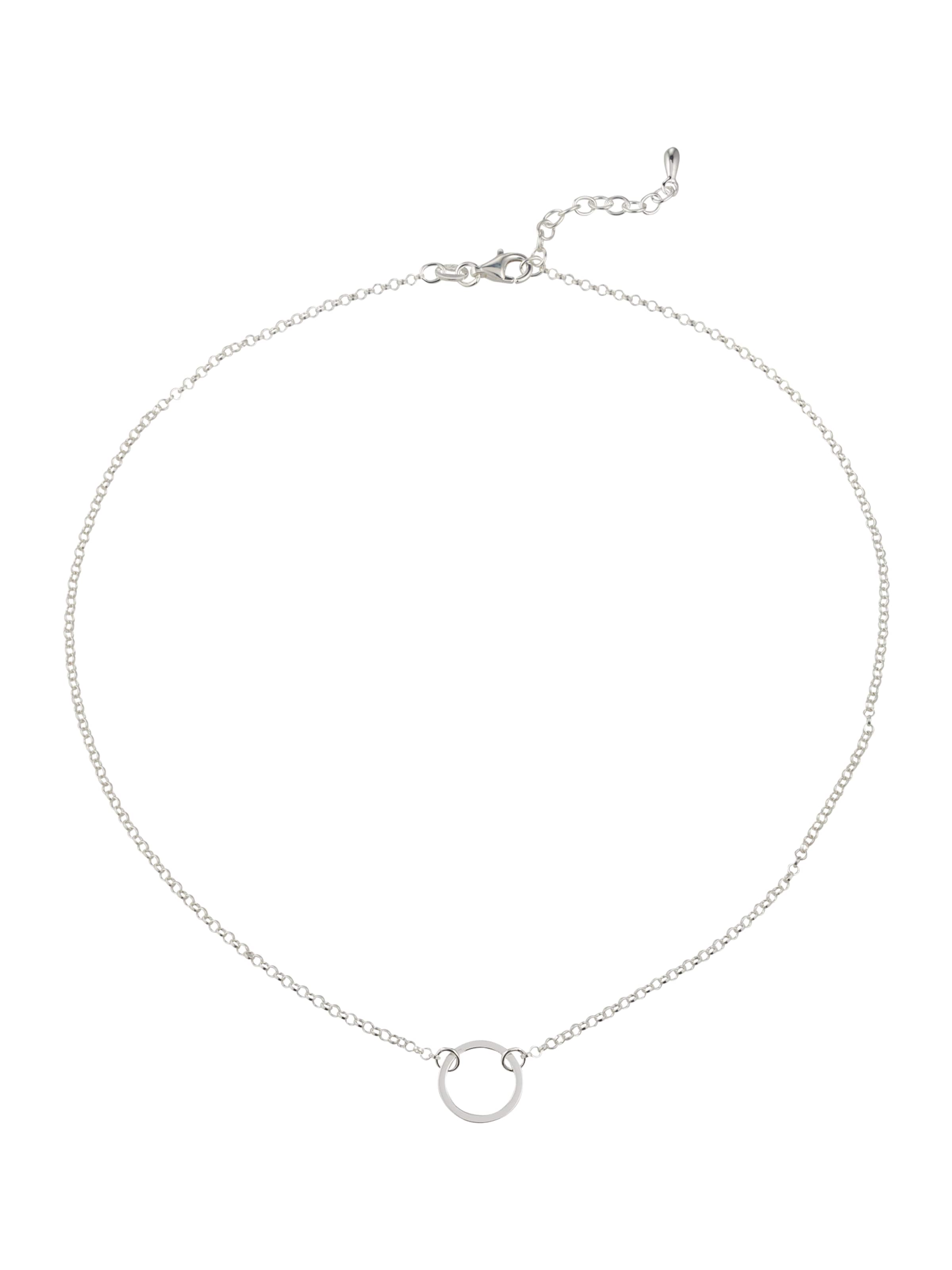 ELLI Necklace 'Kreis' in Silver: front