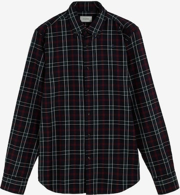 žalia Scalpers Standartinis modelis Marškiniai 'Tartan': priekis