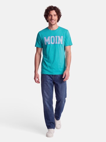 salzhaut Shirt 'Diek - Moin' in Blue: front