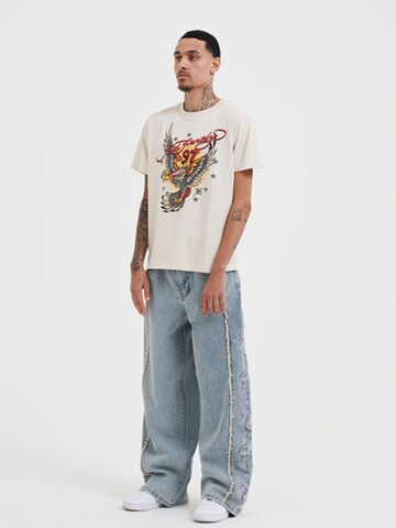 Ed Hardy Shirt '97 Eagle' in Beige