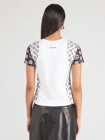 Desigual Tričko – bílá: zadní strana