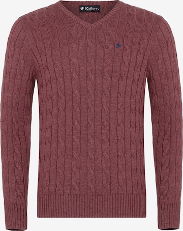 DENIM CULTURE Sweater 'MAURIZIO' in Red: front