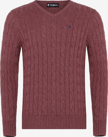 DENIM CULTURE Pullover 'MAURIZIO' in Rot: predná strana