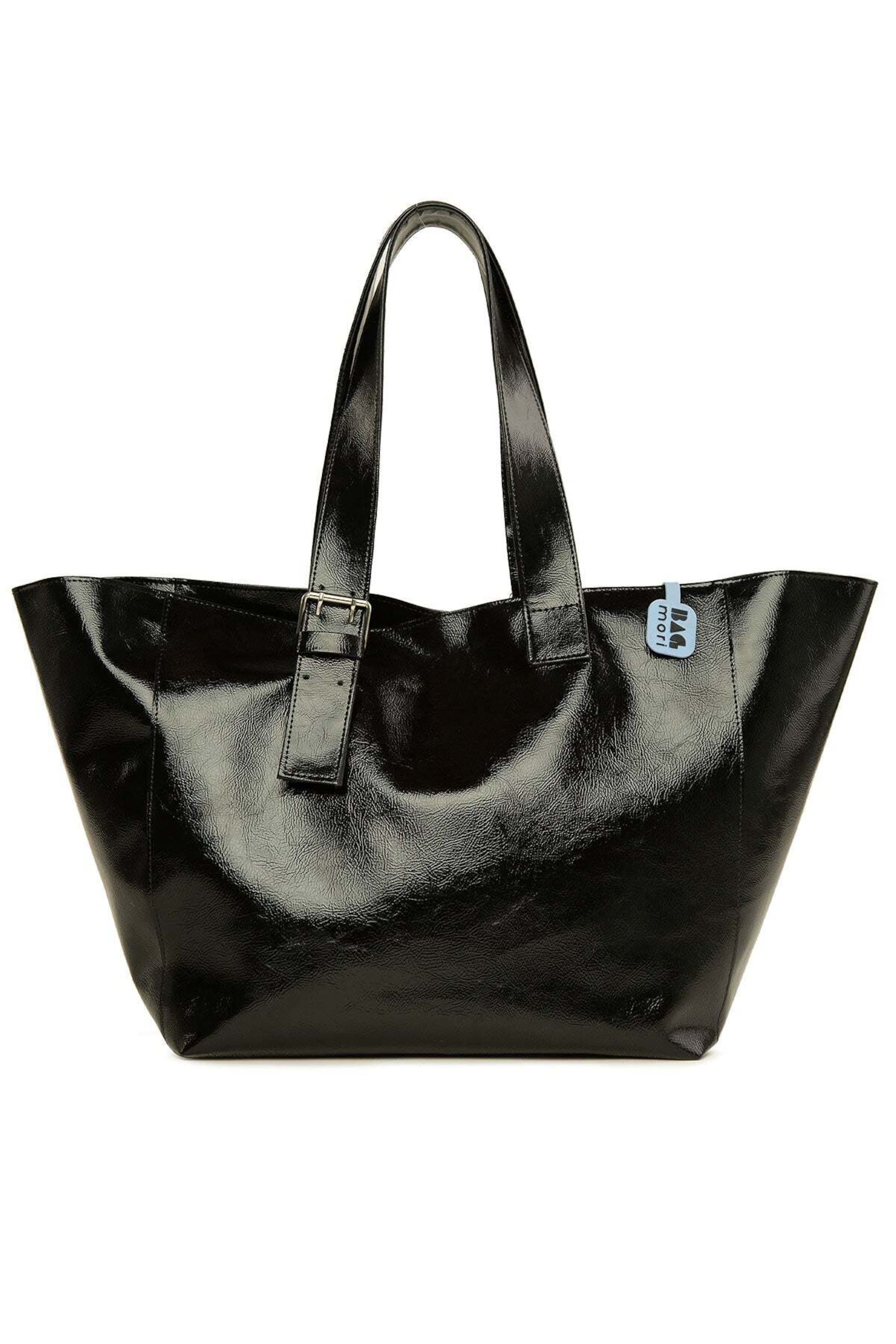 Bagmori Shopper in Schwarz: Vorderseite