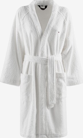 TOMMY HILFIGER Long Bathrobe in White: front