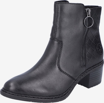 RIEKER Ankle Boots in Black: front