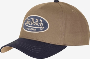 Casquette Von Dutch Originals en marron : devant