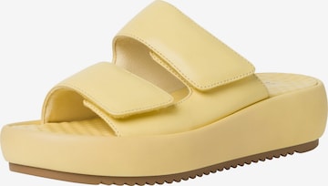 TAMARIS Mules in Yellow: front