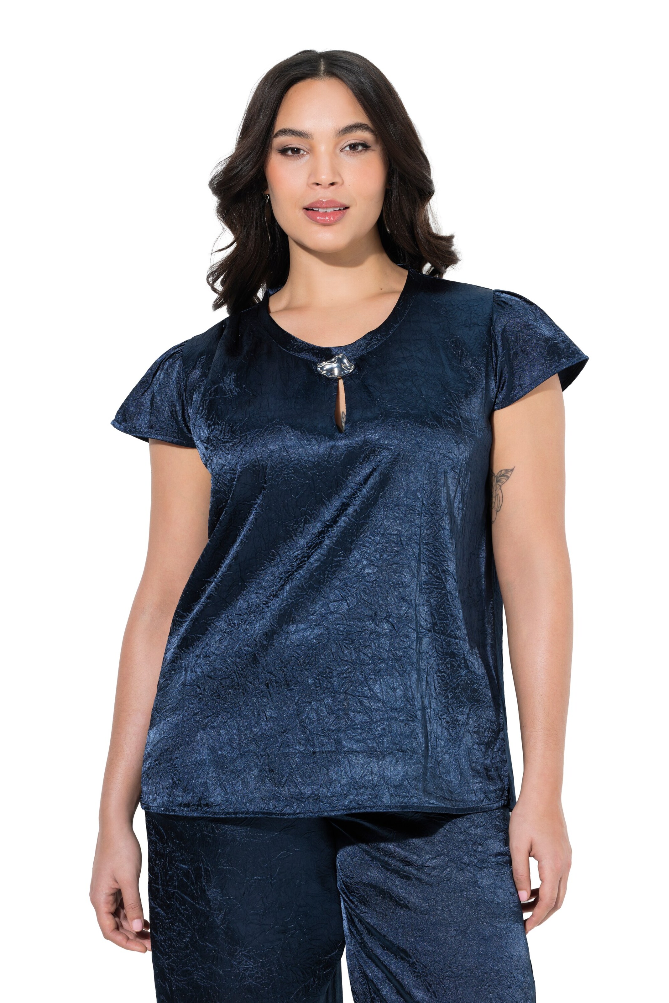 Ulla Popken Blouse in Blue: front