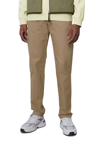 Marc O'Polo Regular Chino 'Osby' in Bruin: voorkant