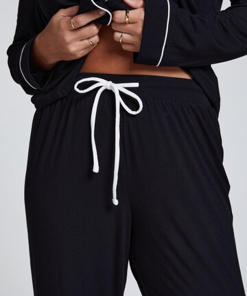 Hunkemöller Pyjamahose in Schwarz