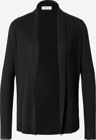 Cardigan ESPRIT en noir : devant