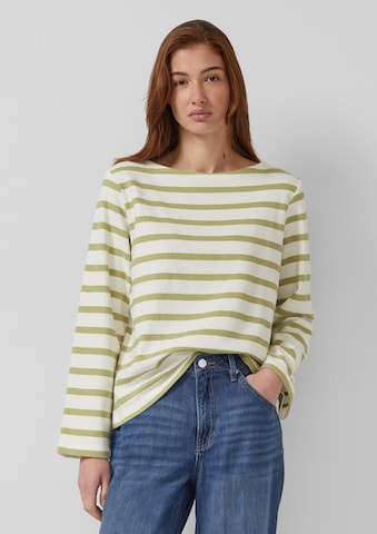 s.Oliver Sweatshirt in Groen: voorkant