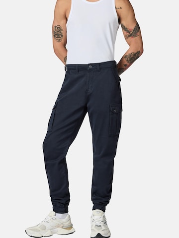 Effilé Pantalon cargo 'Siwas' Peak Time en bleu : devant