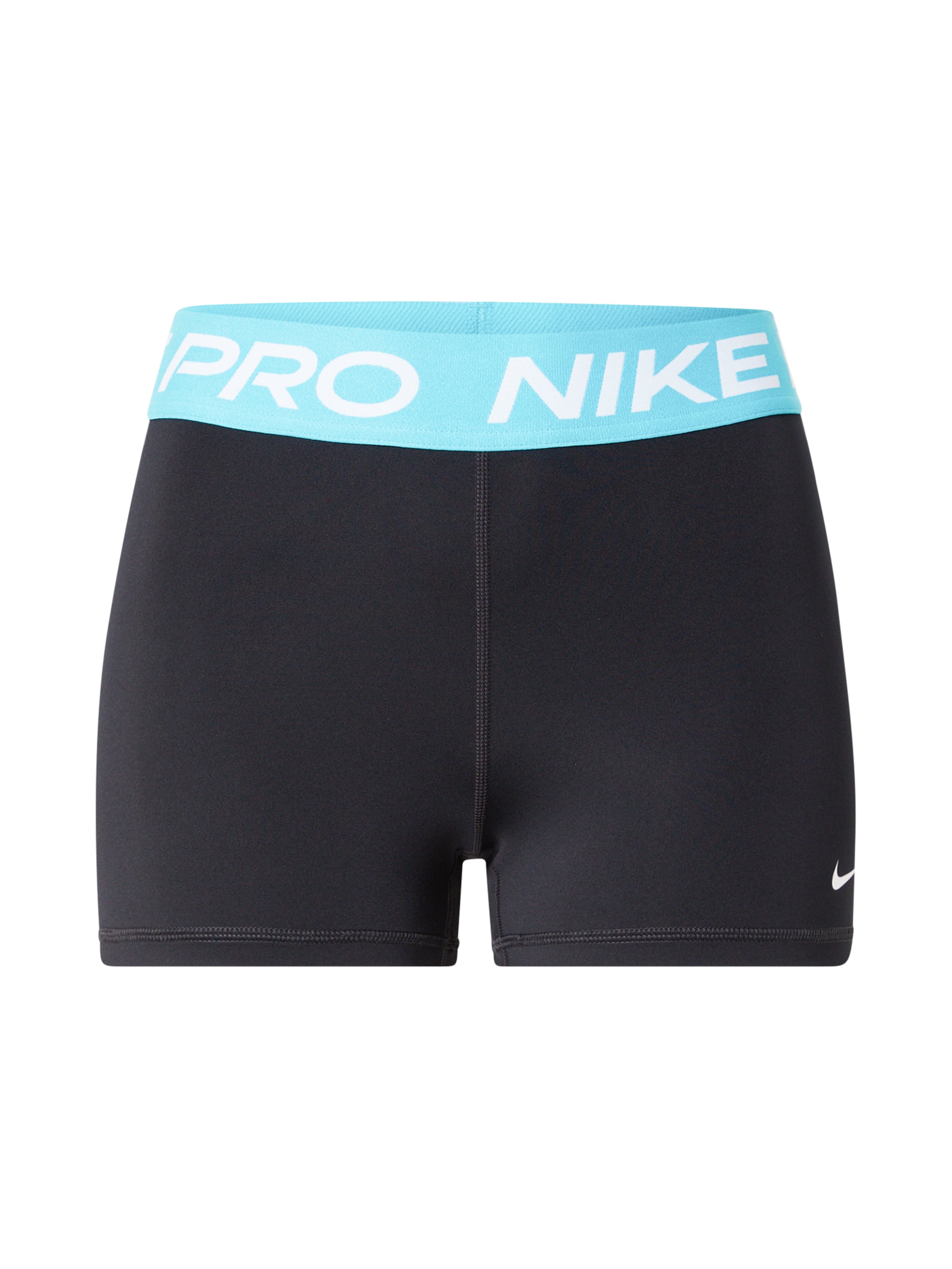 NIKE Sportbyxa 'Pro' i aqua / svart / vit, Produktvy