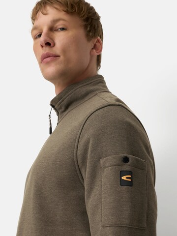 CAMEL ACTIVE Sweatshirt mit Troyerkragen in Grün