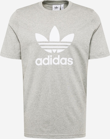 ADIDAS ORIGINALS Shirt 'Adicolor Classics Trefoil' in Grijs: voorkant