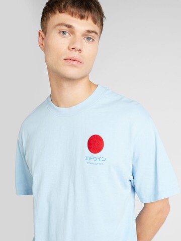 EDWIN - Camisa 'Japanese Sun' em azul