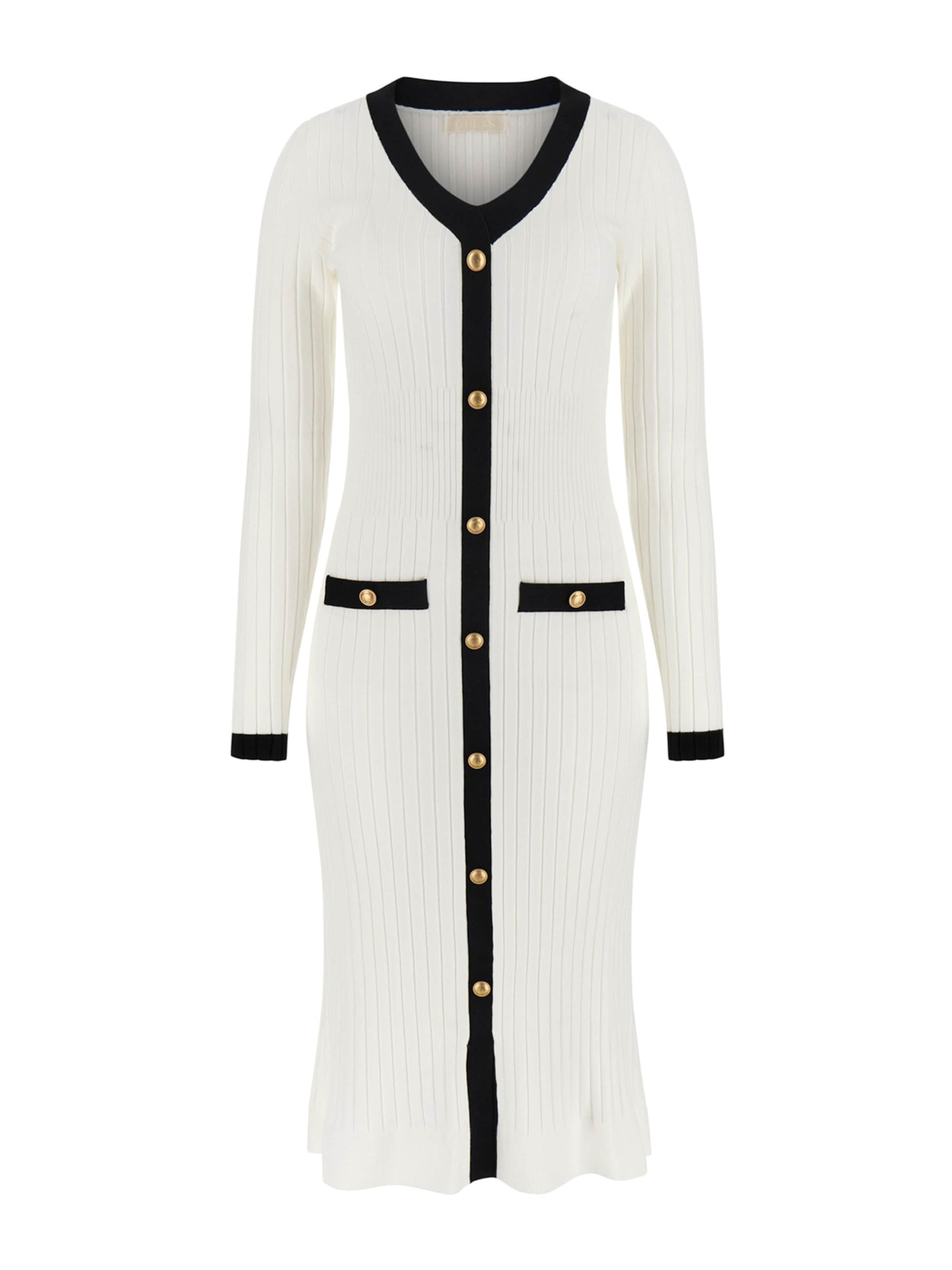 GUESS Kötött ruhák 'LAUREL' - fehér: elől