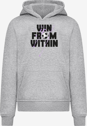 F4NT4STIC Sweatshirt 'Win From Within Soccer Splash Lilac' in Grau: Vorderseite
