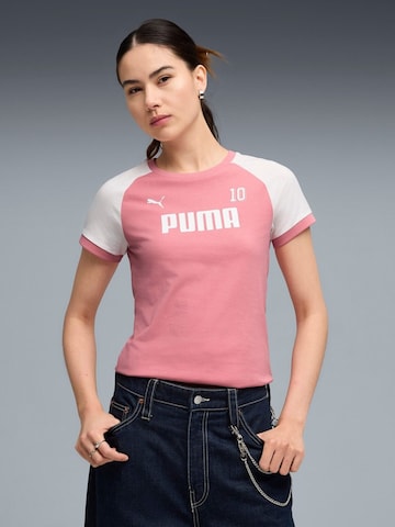 PUMA Shirt 'Puma Sport Ringertee' in Pink