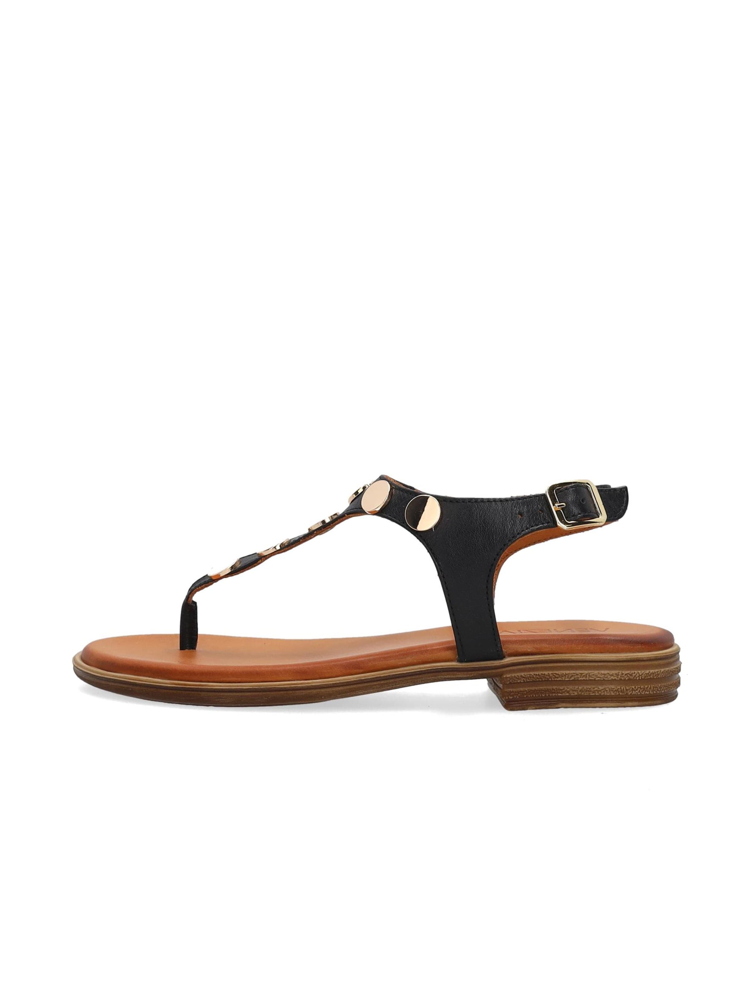 VENEZIA Sandals in Black: front