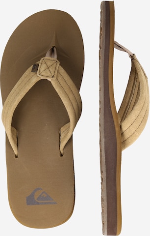 QUIKSILVER T-Bar Sandals 'Carver' in Brown